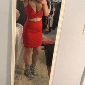 Sexy Red Mini Dress